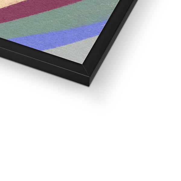 Down the slope Framed Print