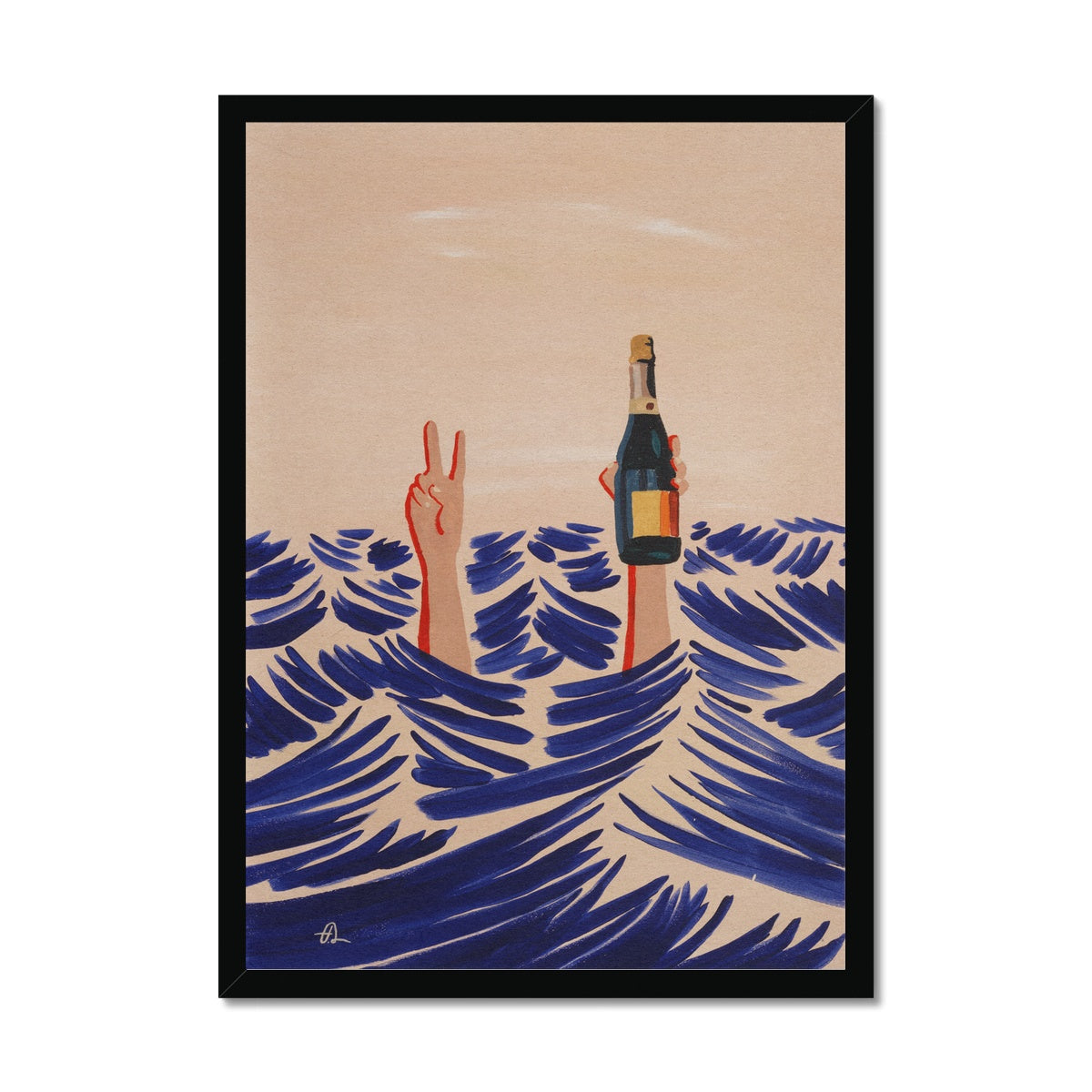 Liquor & Peace Framed Print