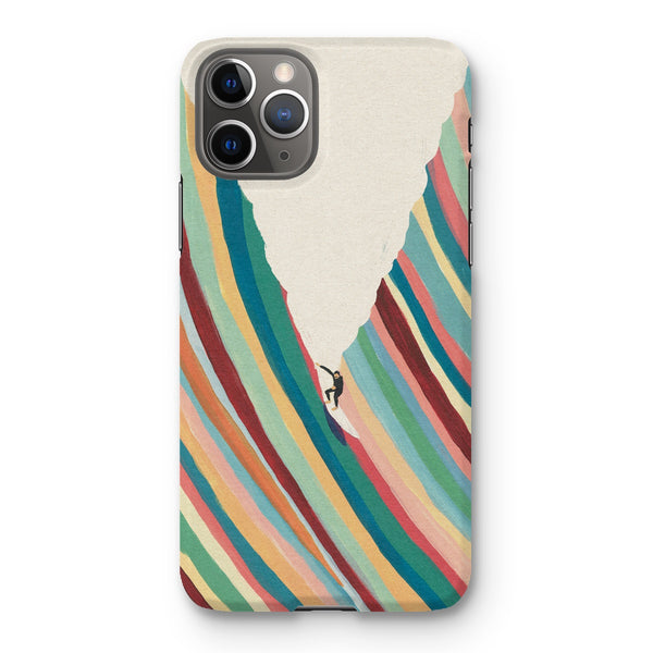 Surfing with Stache Snap Phone Case