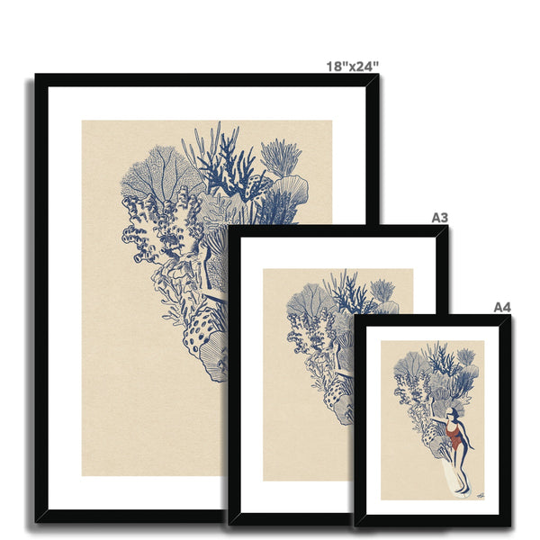 Coral Slide II Framed & Mounted Print