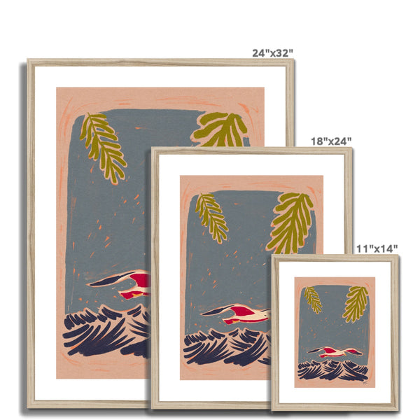 Land & the sea Framed & Mounted Print