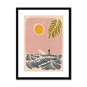 Pink skies Framed & Mounted Print