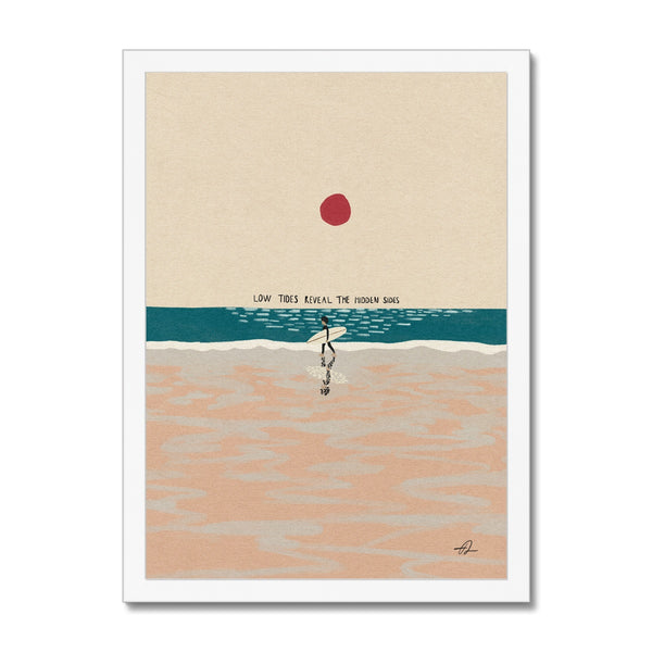Low tides Framed Print