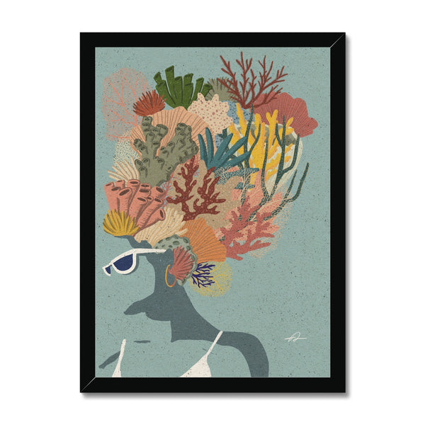 Coral Lady Framed Print