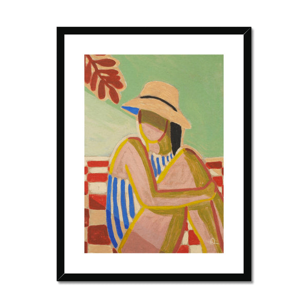 Hiding from the sun Framed & Mounted Print