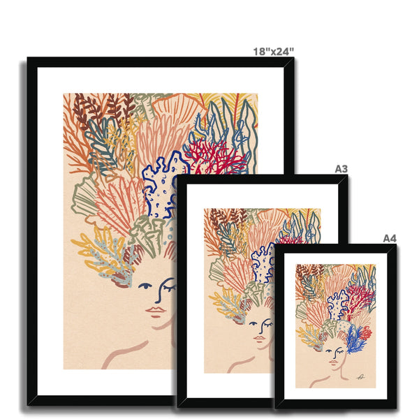 Corals on my mind Framed & Mounted Print
