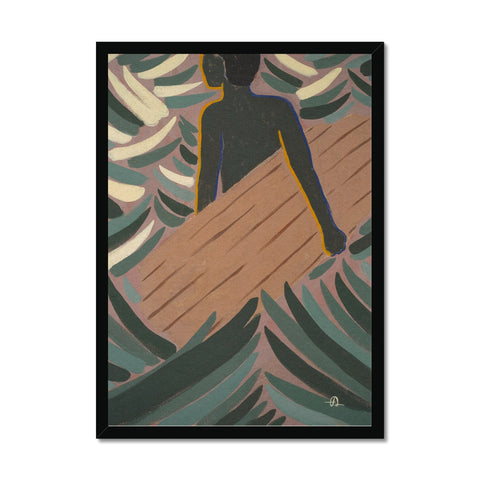 The waves are calling Framed Print