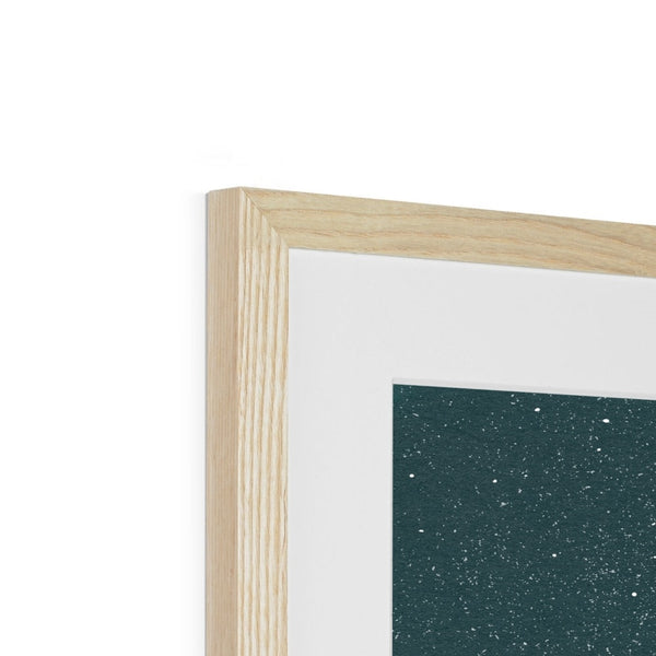 Salt crystals in the sky Framed & Mounted Print