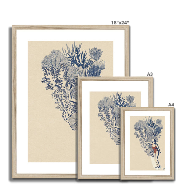 Coral Slide II Framed & Mounted Print