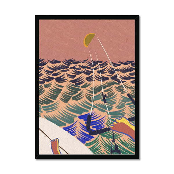 Carried by the wind Framed Print