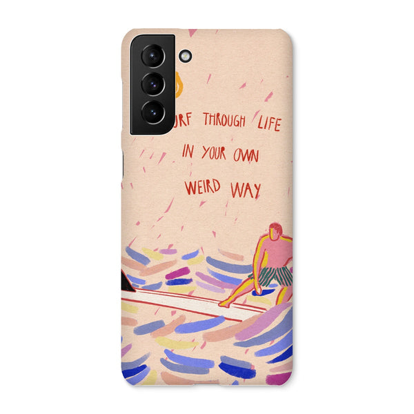 Surf weird Snap Phone Case
