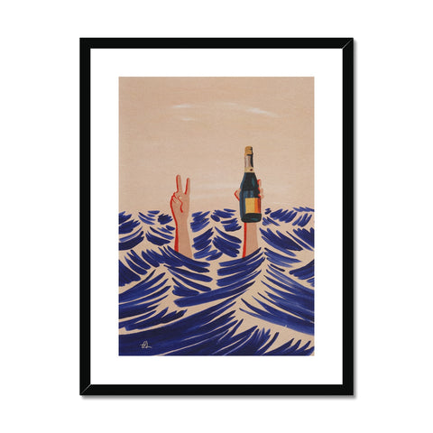Liquor & Peace Framed & Mounted Print