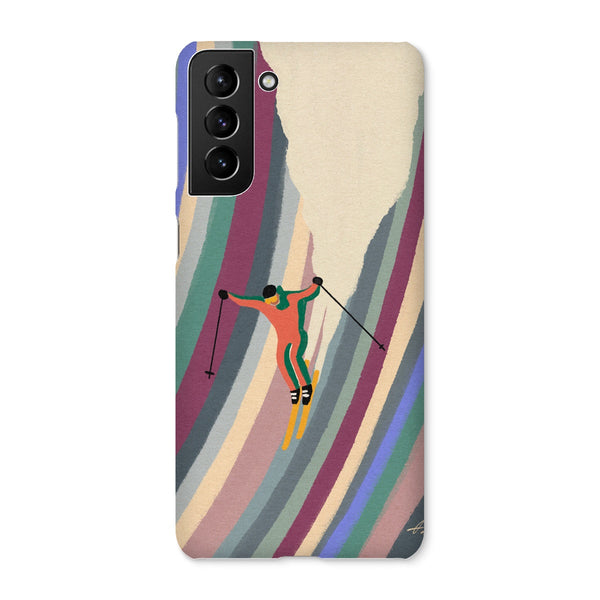 Down the slope Snap Phone Case