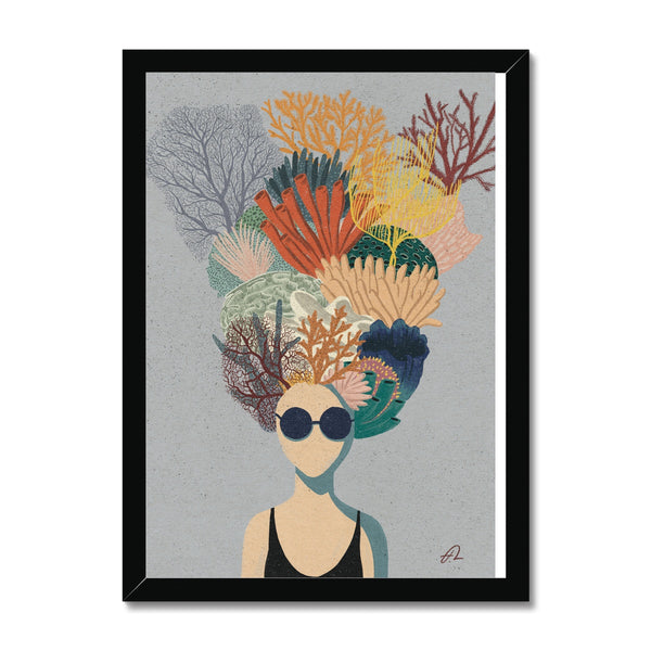Coral head Framed Print
