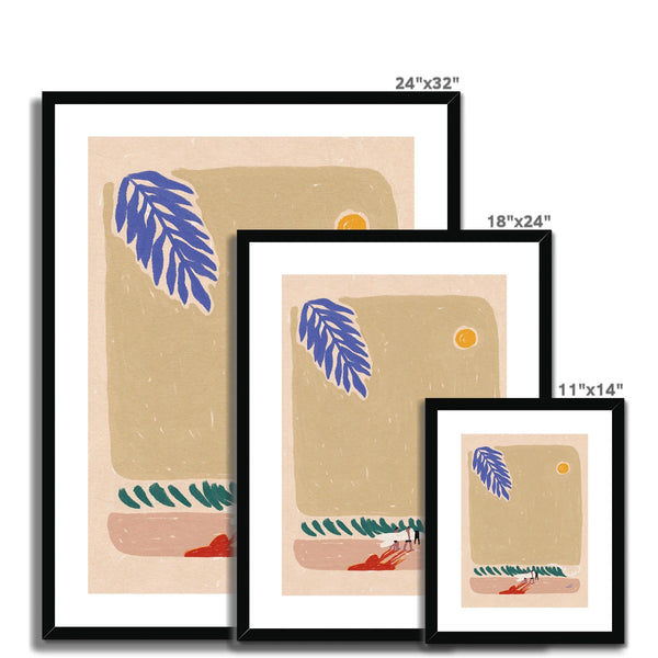 Too hot for wetsuits Framed & Mounted Print