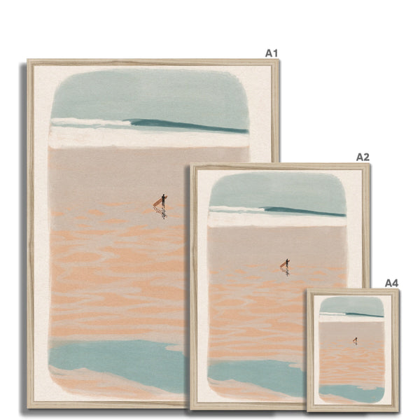 Marée haute, marée basse Framed Print