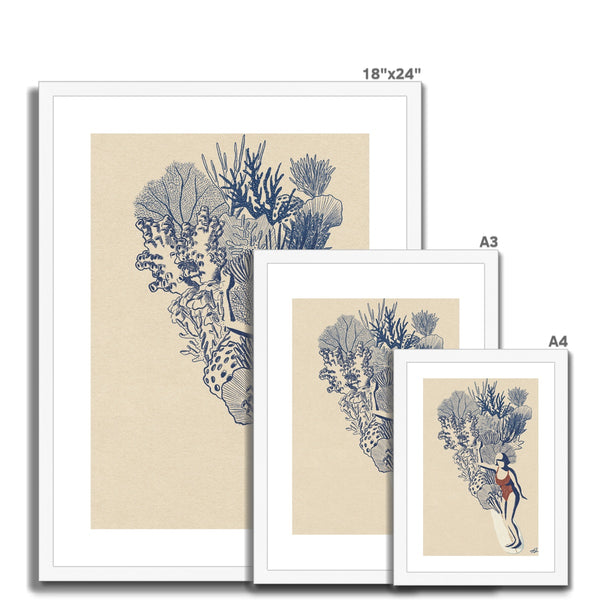 Coral Slide II Framed & Mounted Print