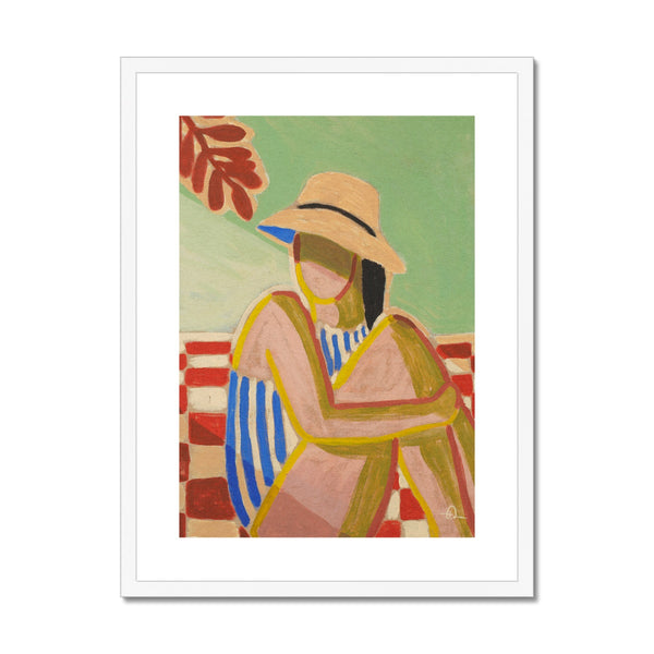 Hiding from the sun Framed & Mounted Print