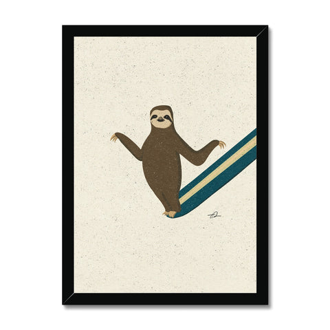 Sliding into the new year with no expectations... Framed Print