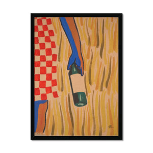 Choosing red Framed Print