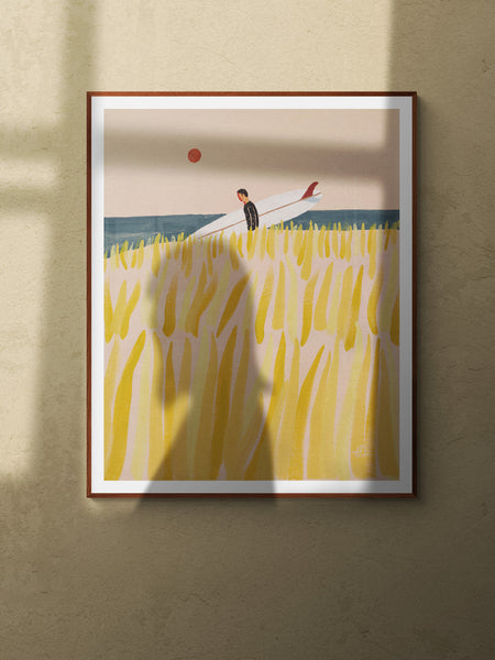 Golden hour Framed & Mounted Print