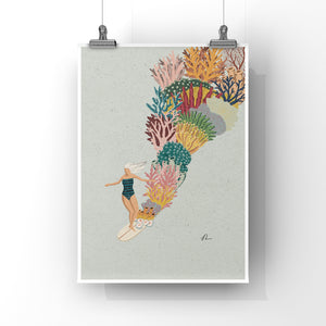 Coral Slide Art Print