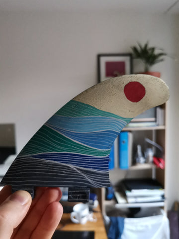 Original upcycled surfboard fin
