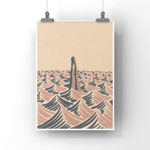 Dive into the weekend Art Print