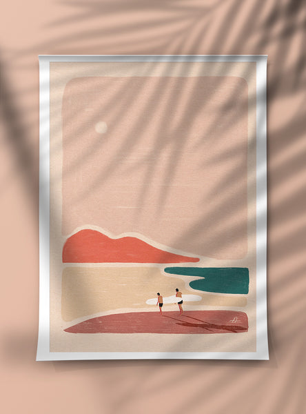 Buddies & boards Art Print