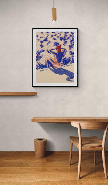 Find joy in the ordinary Framed Print