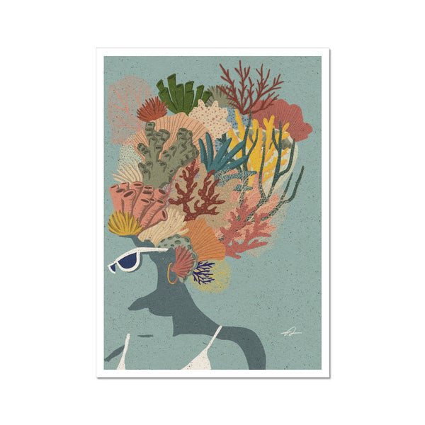 Coral Lady Art Print