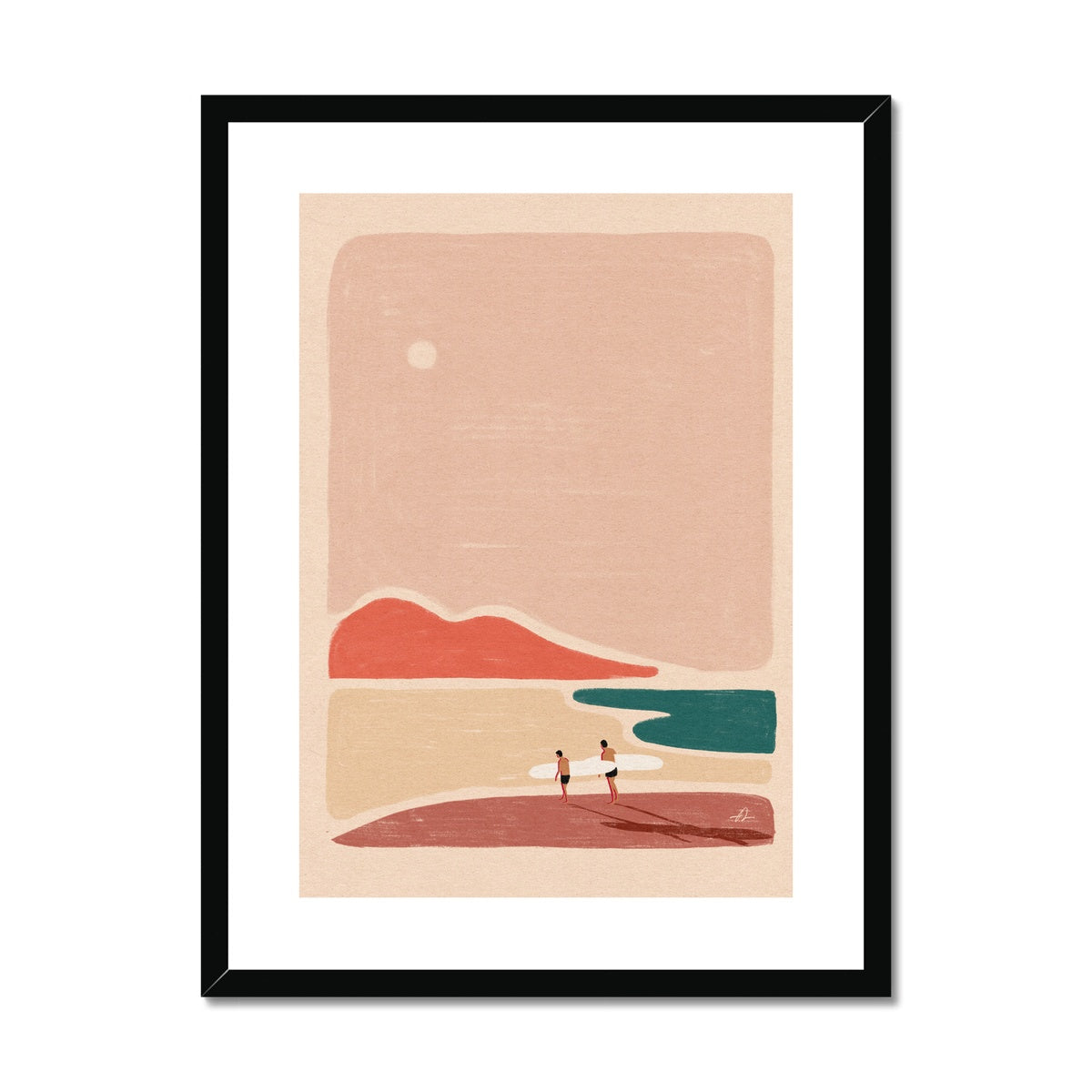 Buddies & boards Framed & Mounted Print