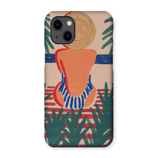 Woman with hat Snap Phone Case