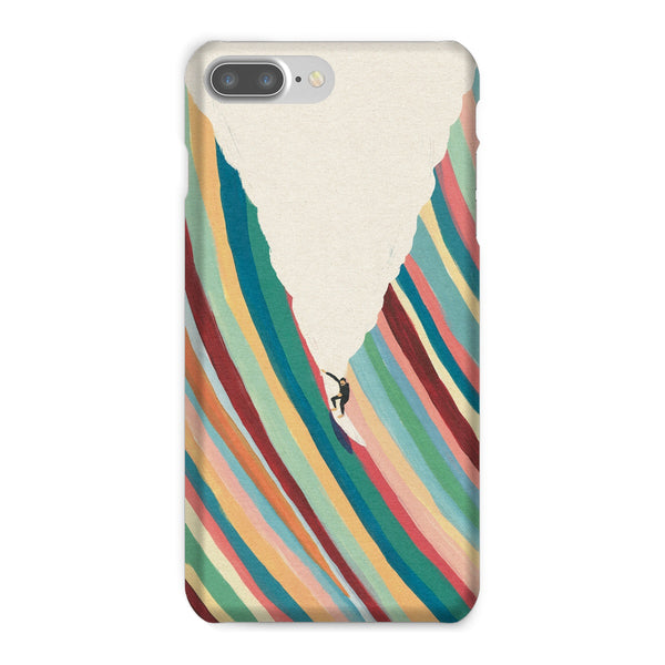 Surfing with Stache Snap Phone Case