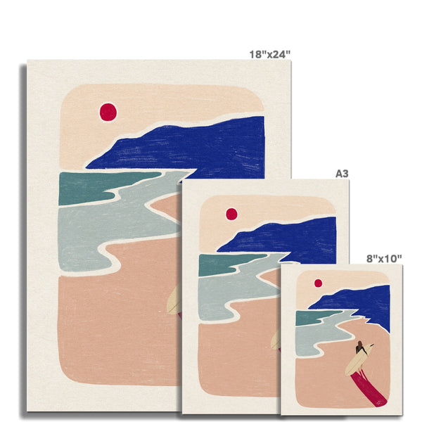 Dragging Art Print