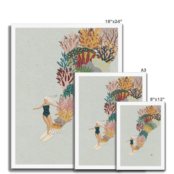 Coral Slide Framed Print