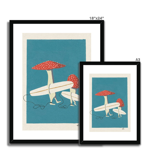 The Toadstool Bro's Framed & Mounted Print