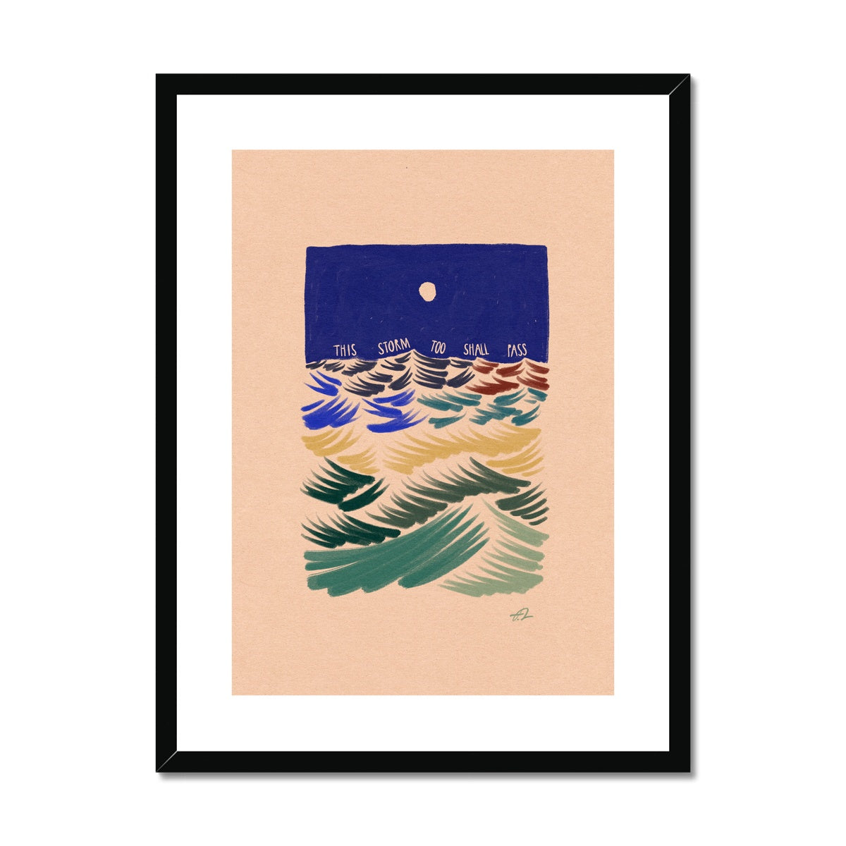 This storm too shall pass Framed & Mounted Print