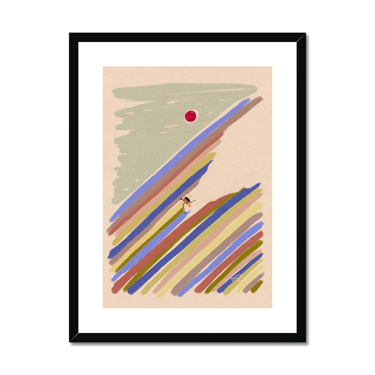 Short cut Framed & Mounted Print