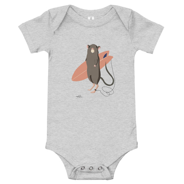 "Surfing Mouse" Baby Bodysuit