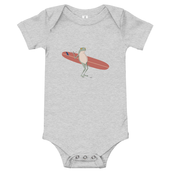 "Surfing Frog" Baby Bodysuit