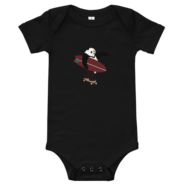 "Surfing Panda" Baby Bodysuit