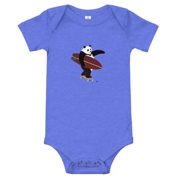 "Surfing Panda" Baby Bodysuit