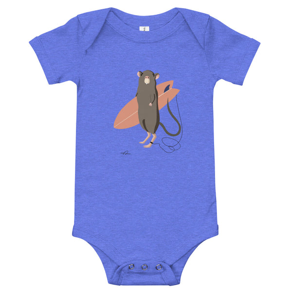 "Surfing Mouse" Baby Bodysuit