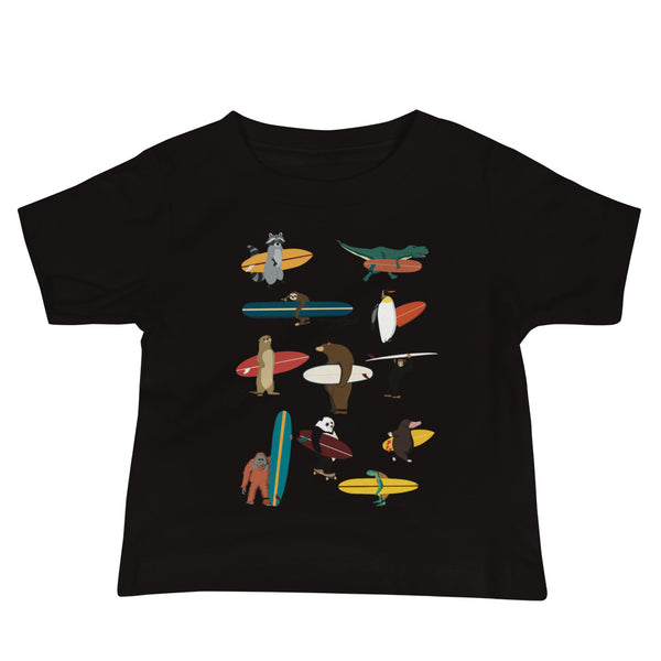 "Surfing Animals 2021" Baby Jersey Short Sleeve Tee