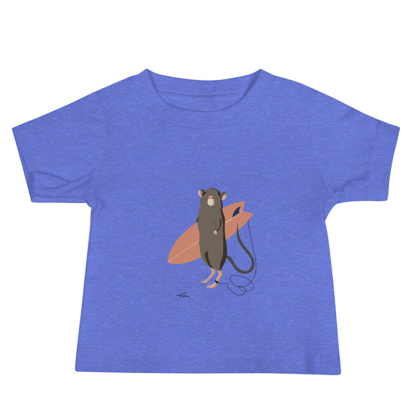 "Surfing Mouse" Baby Jersey Short Sleeve Tee