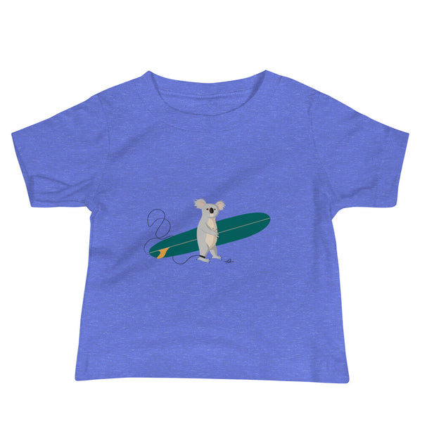 "Surfing Koala" Baby Jersey Short Sleeve Tee