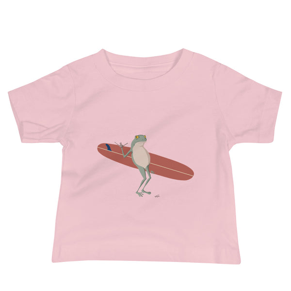 "Surfing Frog" Baby Jersey Short Sleeve Tee