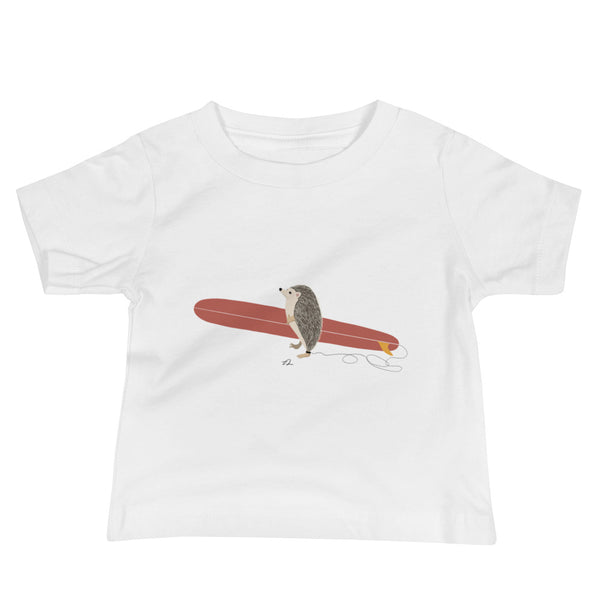 "Surfing Hedgehog" Baby Jersey Short Sleeve Tee