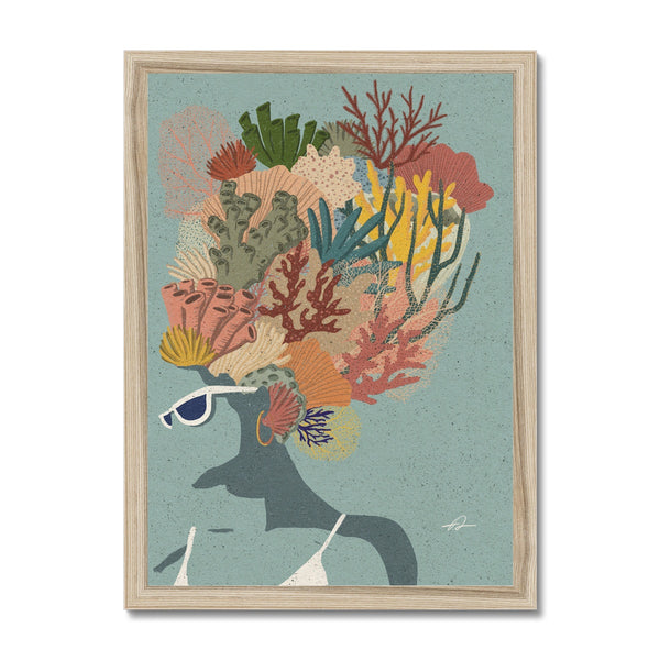 Coral Lady Framed Print